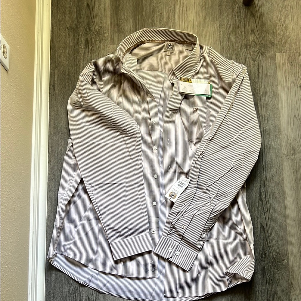 Men's cinch tencel Striped western button down
